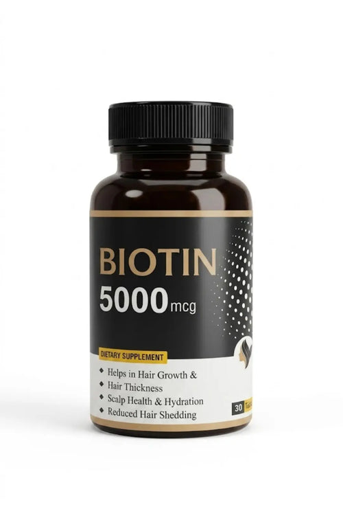 Biotin 5000 mcg – Hair Growth & Beauty Support